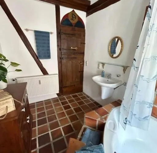 Casa de Férias Gemuetliches Scheunenfachwerkhaus Nahe Frankfurt Mit Glasfaser Und Klima